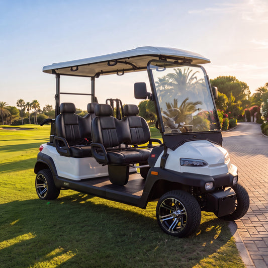 Z4 four-seat road legal golf buggy in white