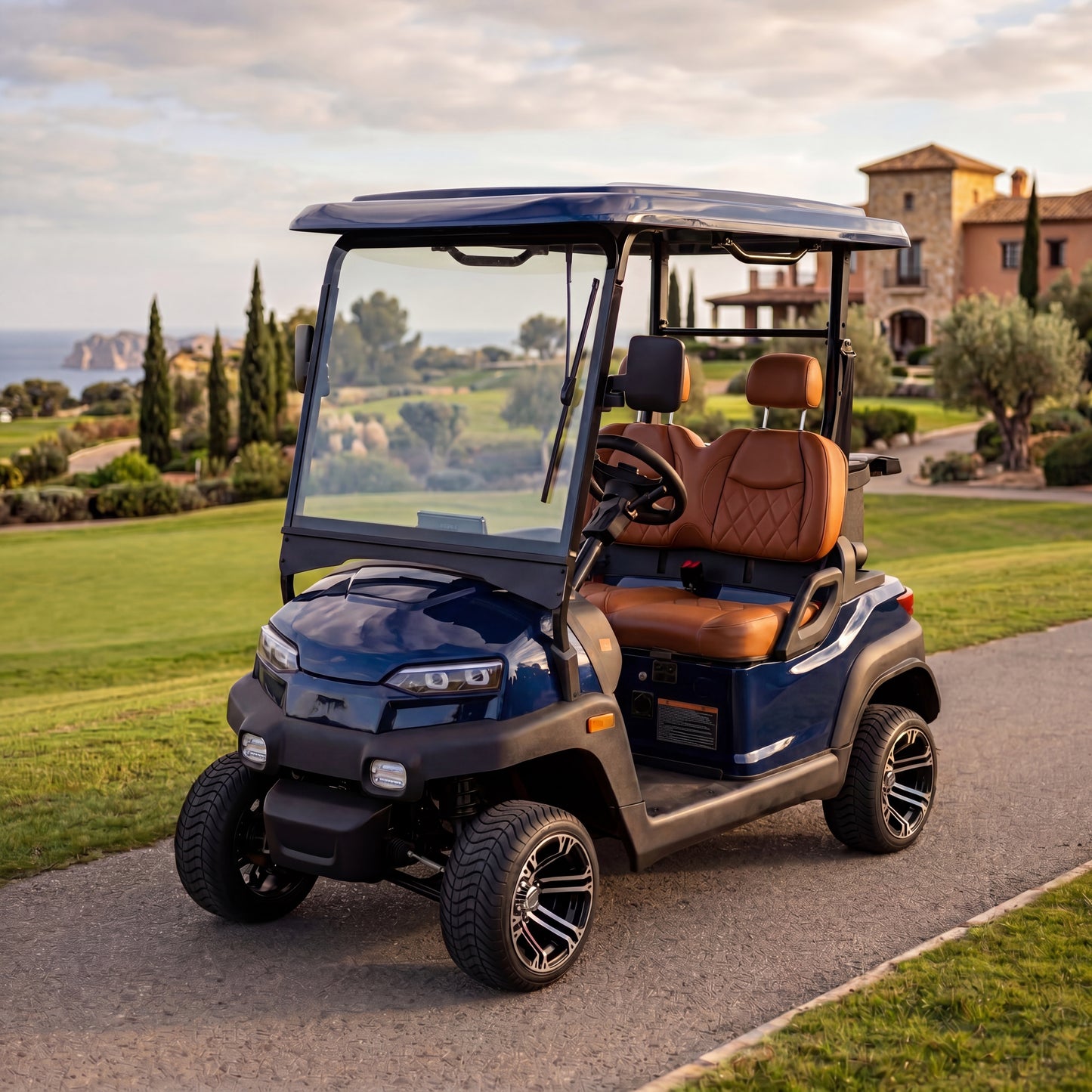 Carro de golf Z2 eléctrico homologado para la vía pública